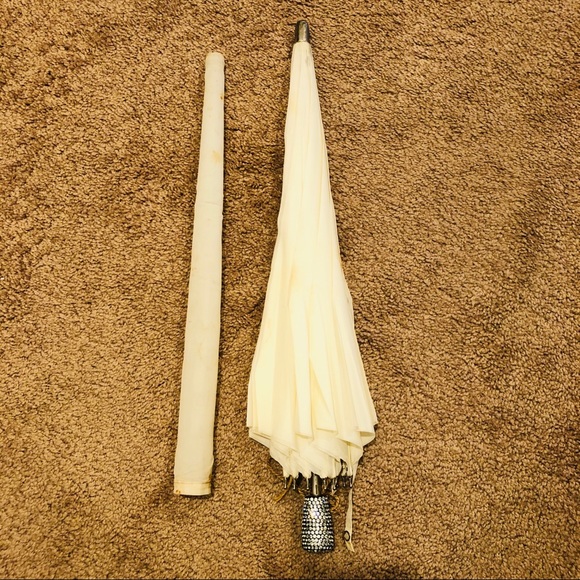 Antique Bejeweled Umbrella - Picture 7 of 17